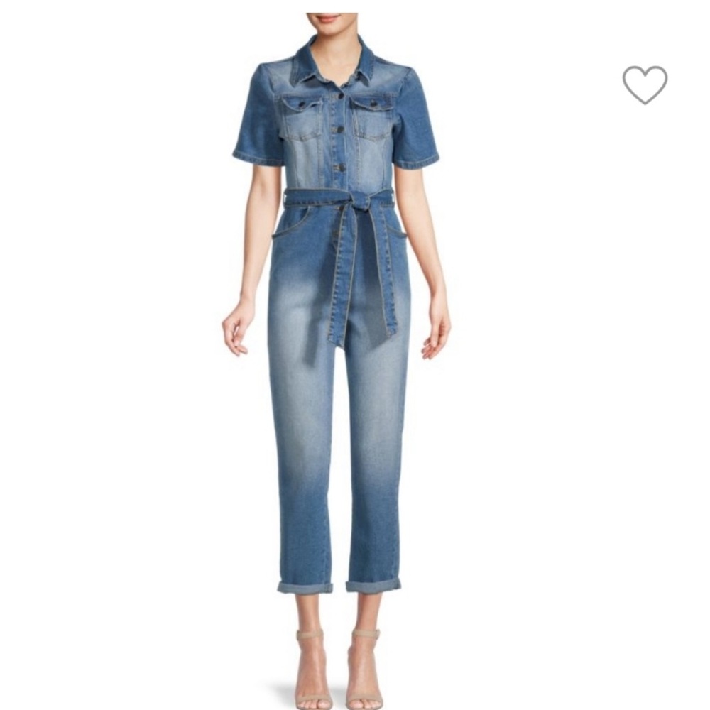 Avec Les Filles Denim Jumpsuit
